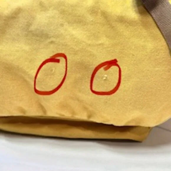 Timberland Backpack Double Strap Logo Front Pocket Mustard Yellow Black Accents - Picture 10 of 16